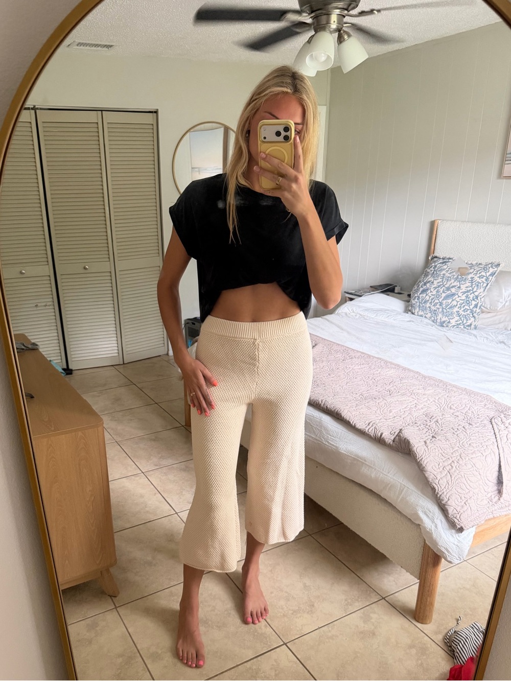 Sincerly Jules Soft Cream Knit pants